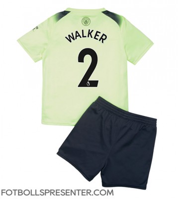 Manchester City Kyle Walker #2 Tredje tröja Barn 2022-23 Kortärmad (+ korta byxor)